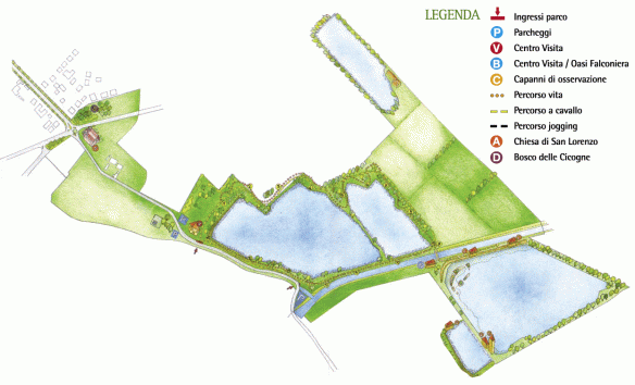 Cartina del Parco San Lorenzo