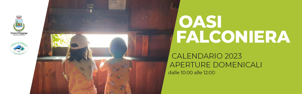 Oasi Falconiera - Calendario aperture domenicali